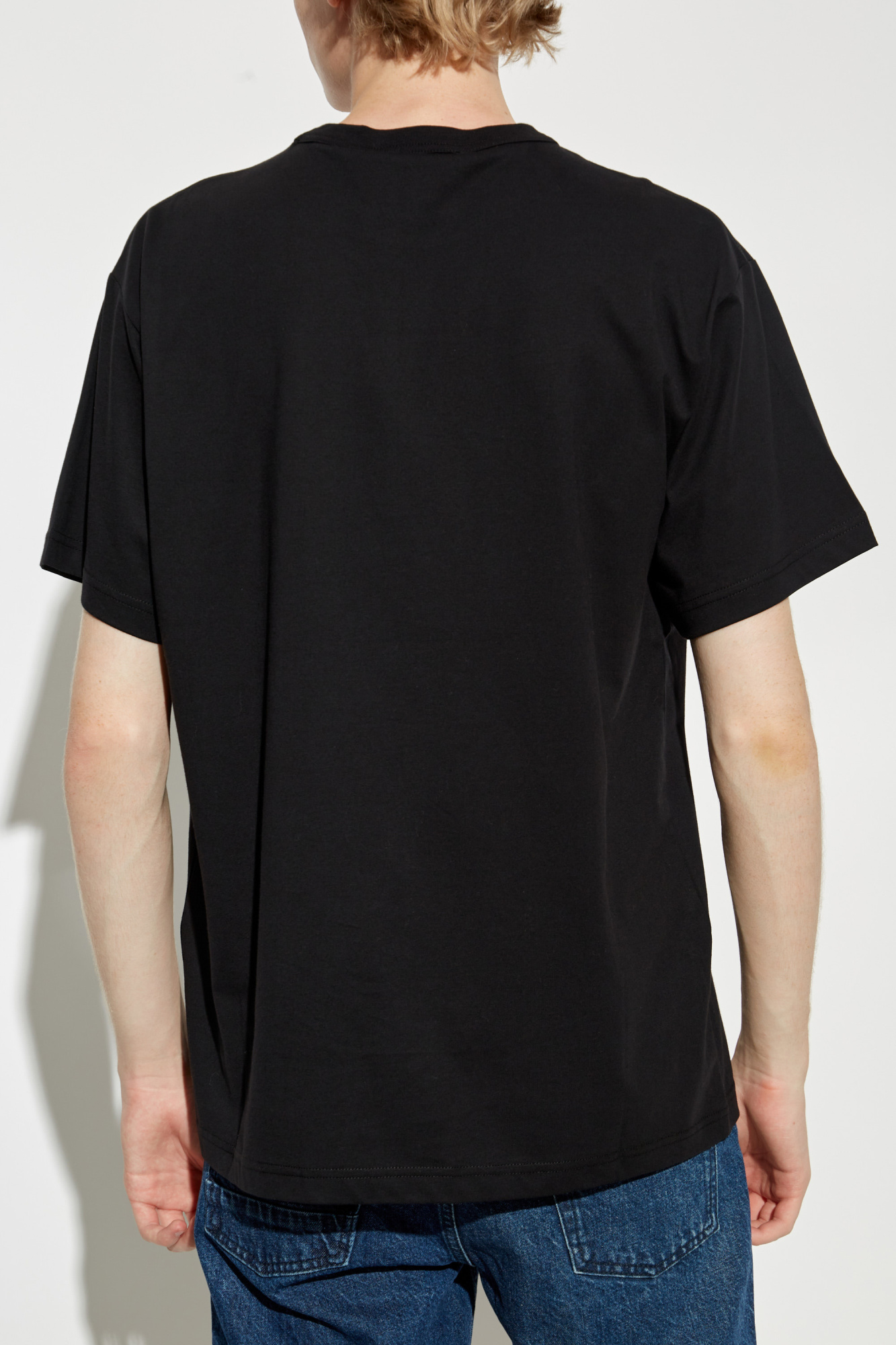 Black T-shirt with logo Versace Jeans Couture - Vitkac Italy